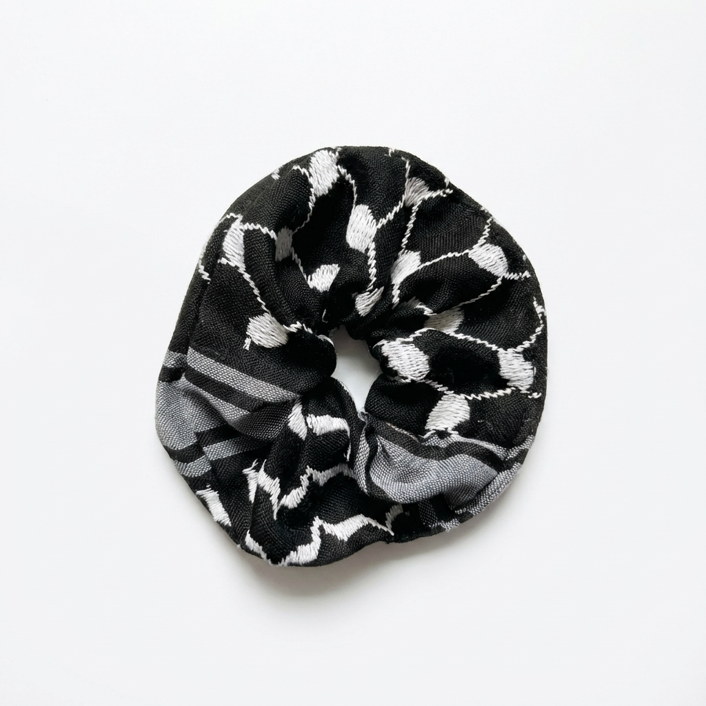 Layl Palestinian Keffiyeh Scrunchie