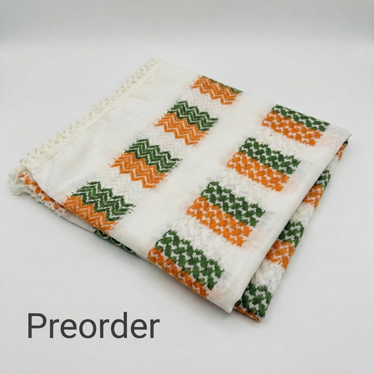 Le Chéile Kufiya - Together Keffiyeh | Irish Tricolor Exclusive Edition