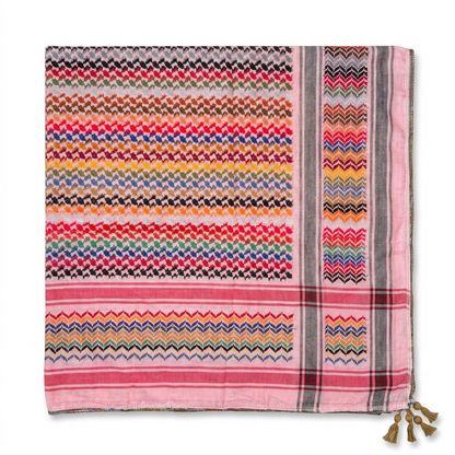Mawasem Kufiya (Keffiyeh) | Light Pink