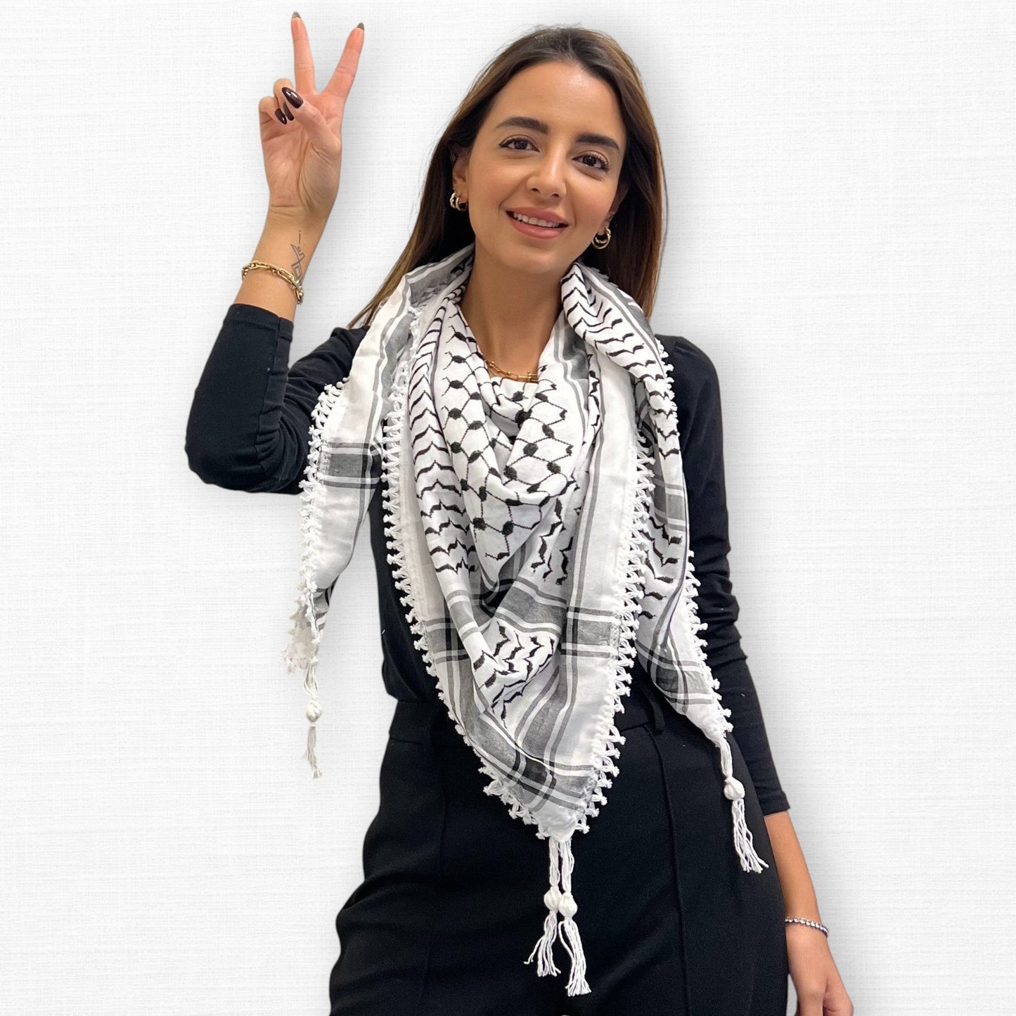 Lightweight Classic Kufiya (Keffiyeh) | Made in Jordan