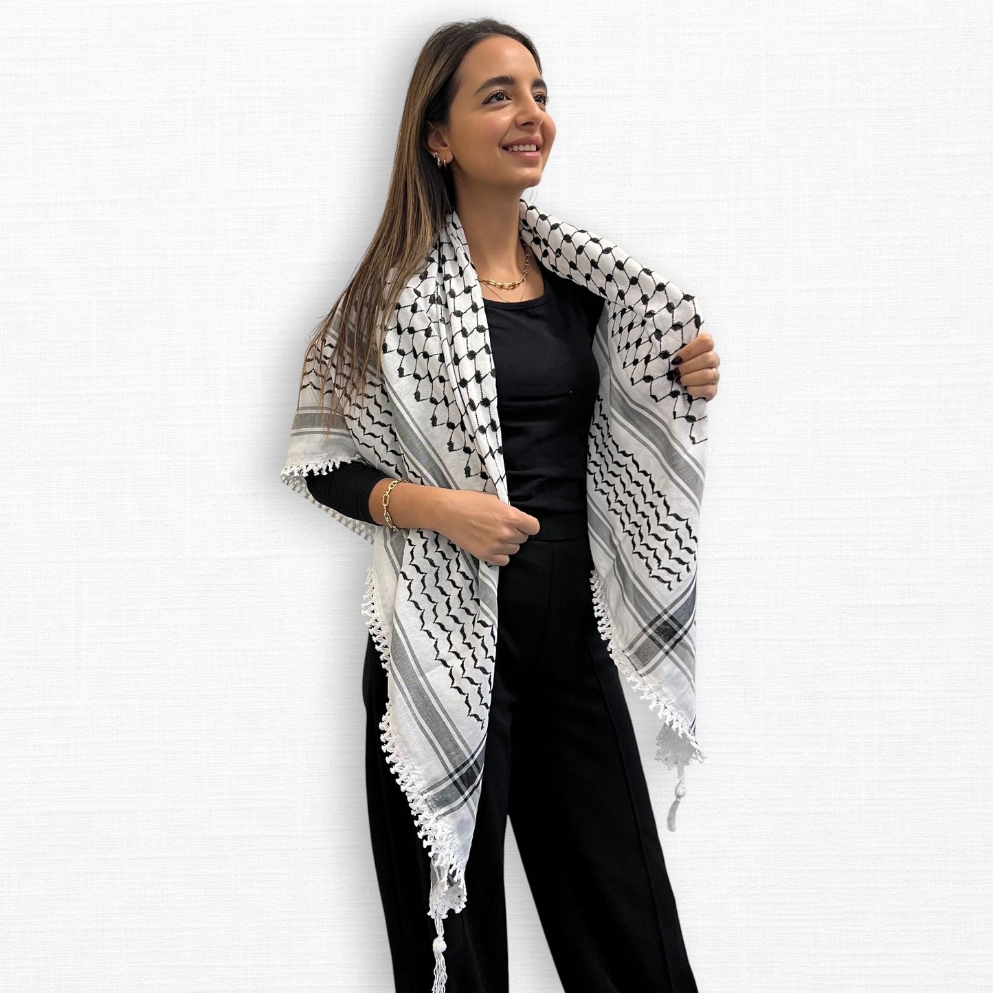 Lightweight Classic Kufiya (Keffiyeh) | Made in Jordan