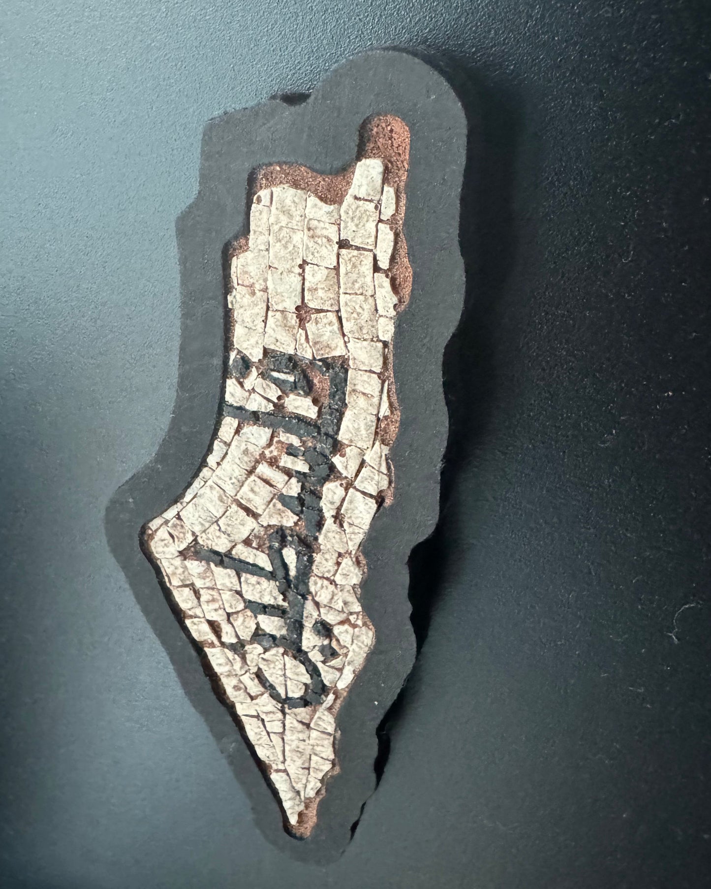 Handcrafted Mosaic Palestine Map Magnets – 4 Unique Variations