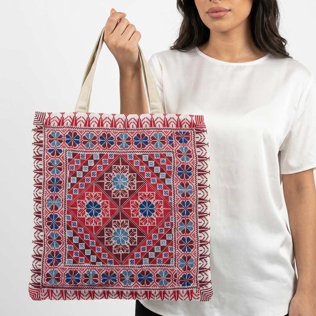 Mawj Al Nahr Handstitched Tote Bag