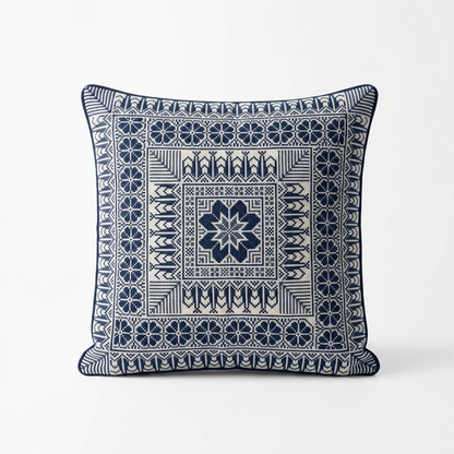 Navy Tatreez Cushion Cover – May 2026 Edition