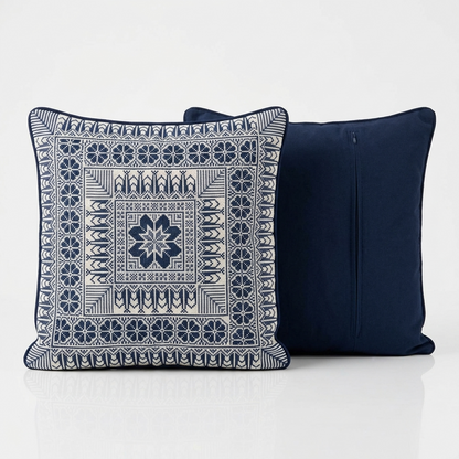 Navy Tatreez Cushion Cover – May 2026 Edition