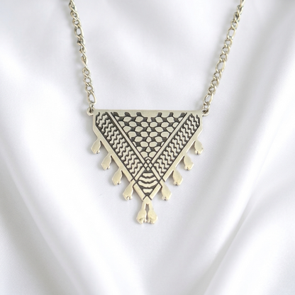 Kufiya Triangle Necklace