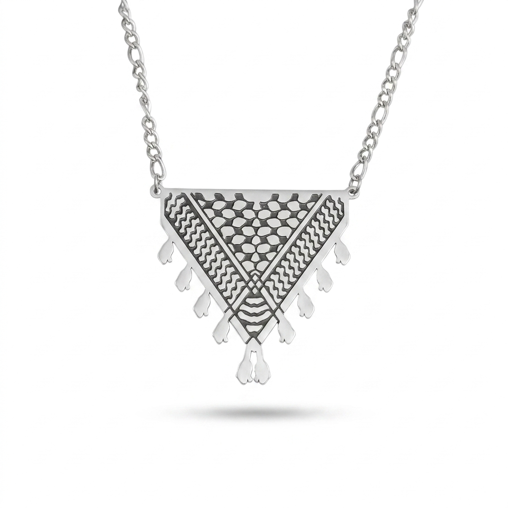 Kufiya Triangle Necklace