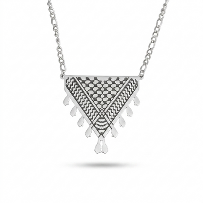 Kufiya Triangle Necklace