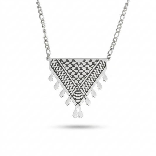 Kufiya Triangle Necklace