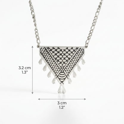 Kufiya Triangle Necklace