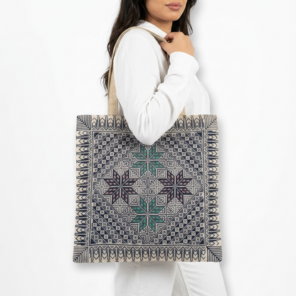 Nujoom Al Layl Hand-Stitched Tote Bag
