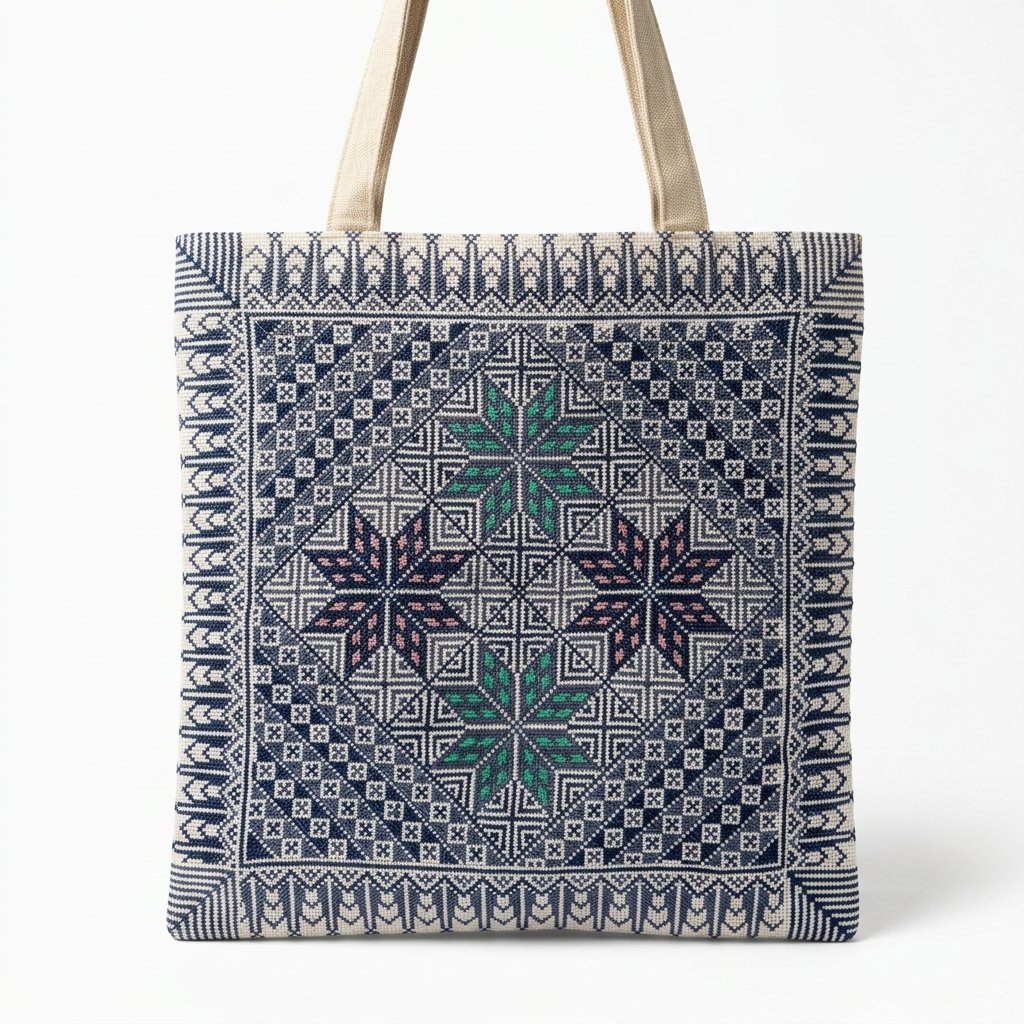 Nujoom Al Layl Hand-Stitched Tote Bag