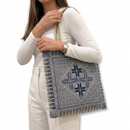 Nujoom Al Samaa Hand-Stitched Tote Bag