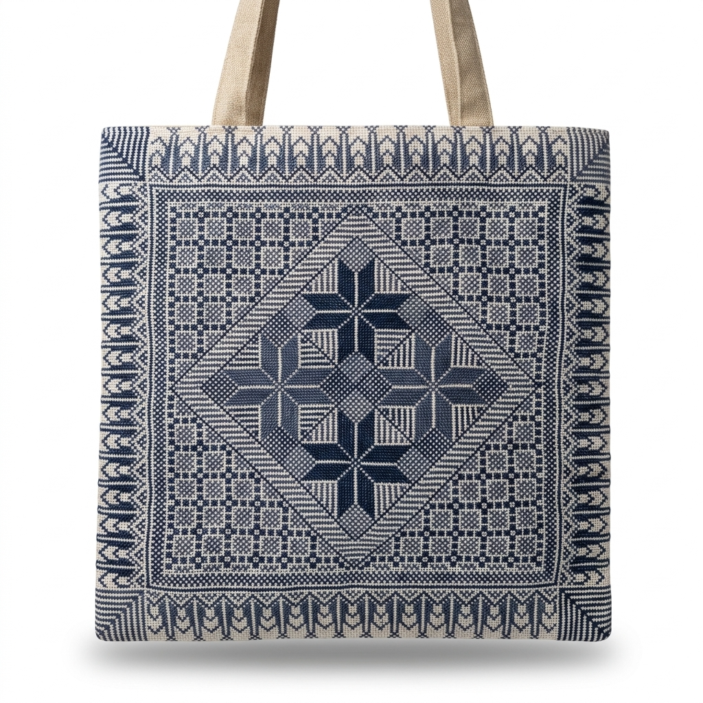 Nujoom Al Samaa Hand-Stitched Tote Bag