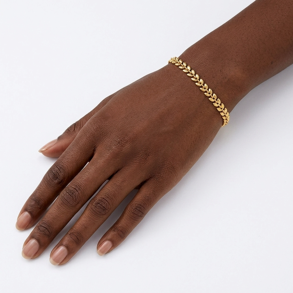 Olive Branch Bracelet – Gold