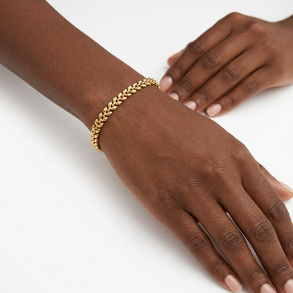 Olive Branch Bracelet – Gold