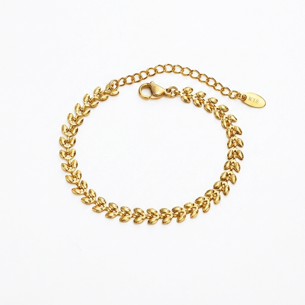 Olive Branch Bracelet – Gold
