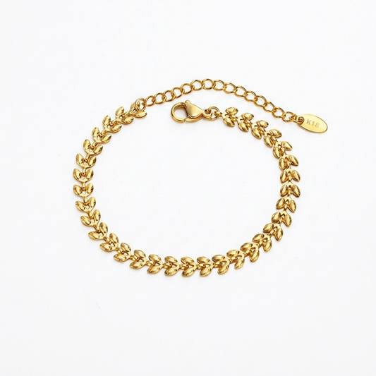 Olive Branch Bracelet – Gold