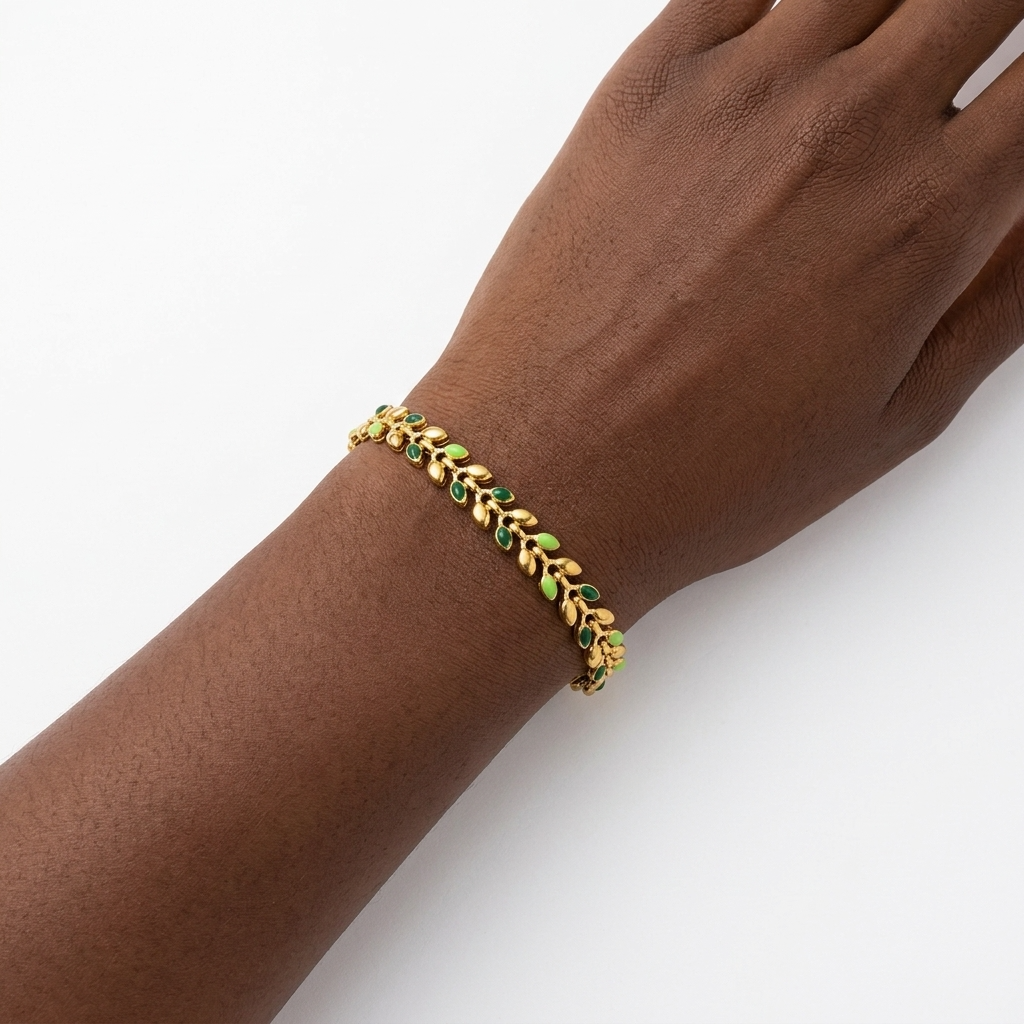 Olive Branch Bracelet – Green