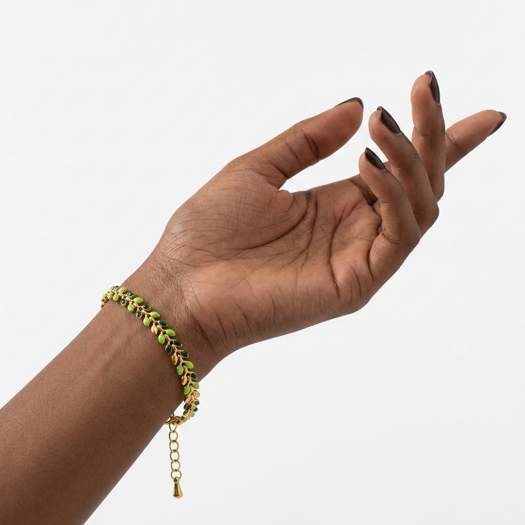 Olive Branch Bracelet – Green