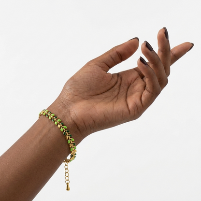 Olive Branch Bracelet – Green