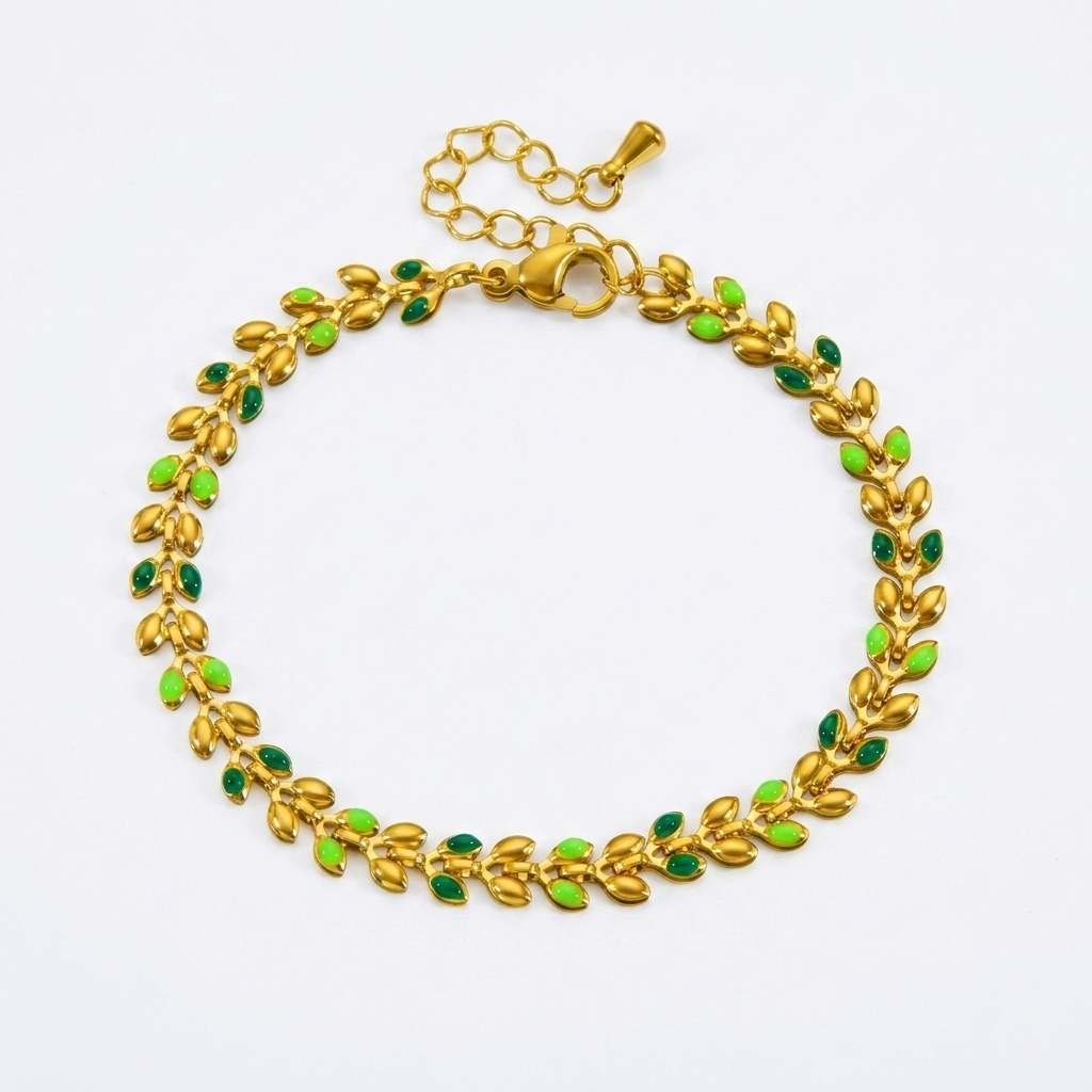 Olive Branch Bracelet – Green