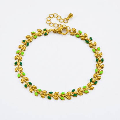 Olive Branch Bracelet – Green