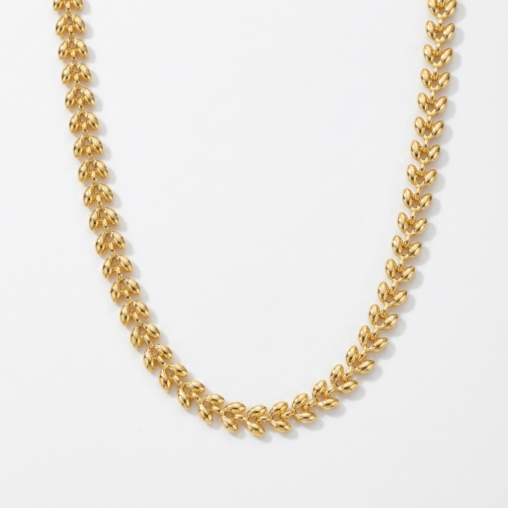 Olive Branch Necklace – Gold