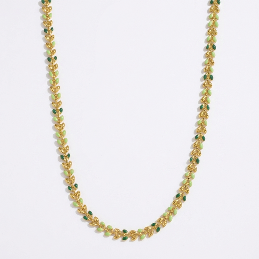 Olive Branch Necklace – Green