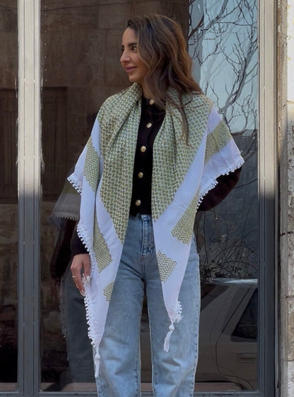 Bold Kufiya (Keffiyeh) | Olive