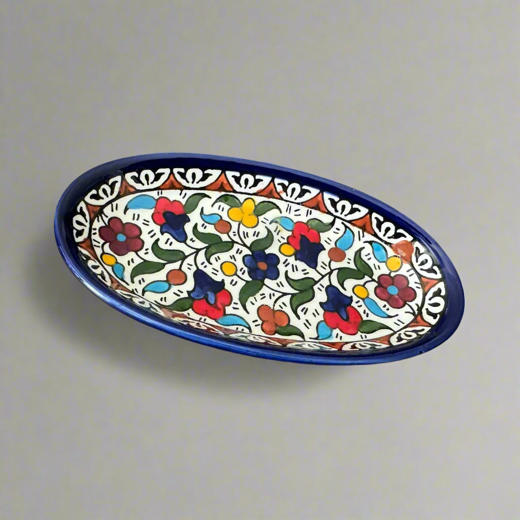 Oval Side Dish Small Multicolor