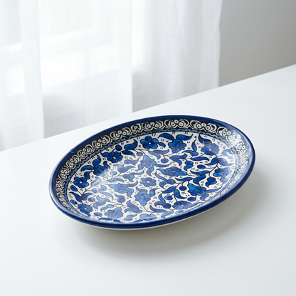 Oval Ceramic Side Dishes | Hand-Painted in Palestine