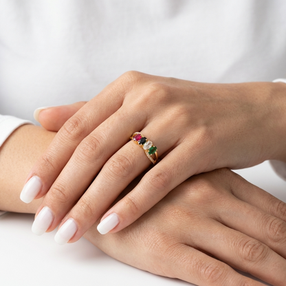 Palestine Flag Ring – 925 Sterling Silver