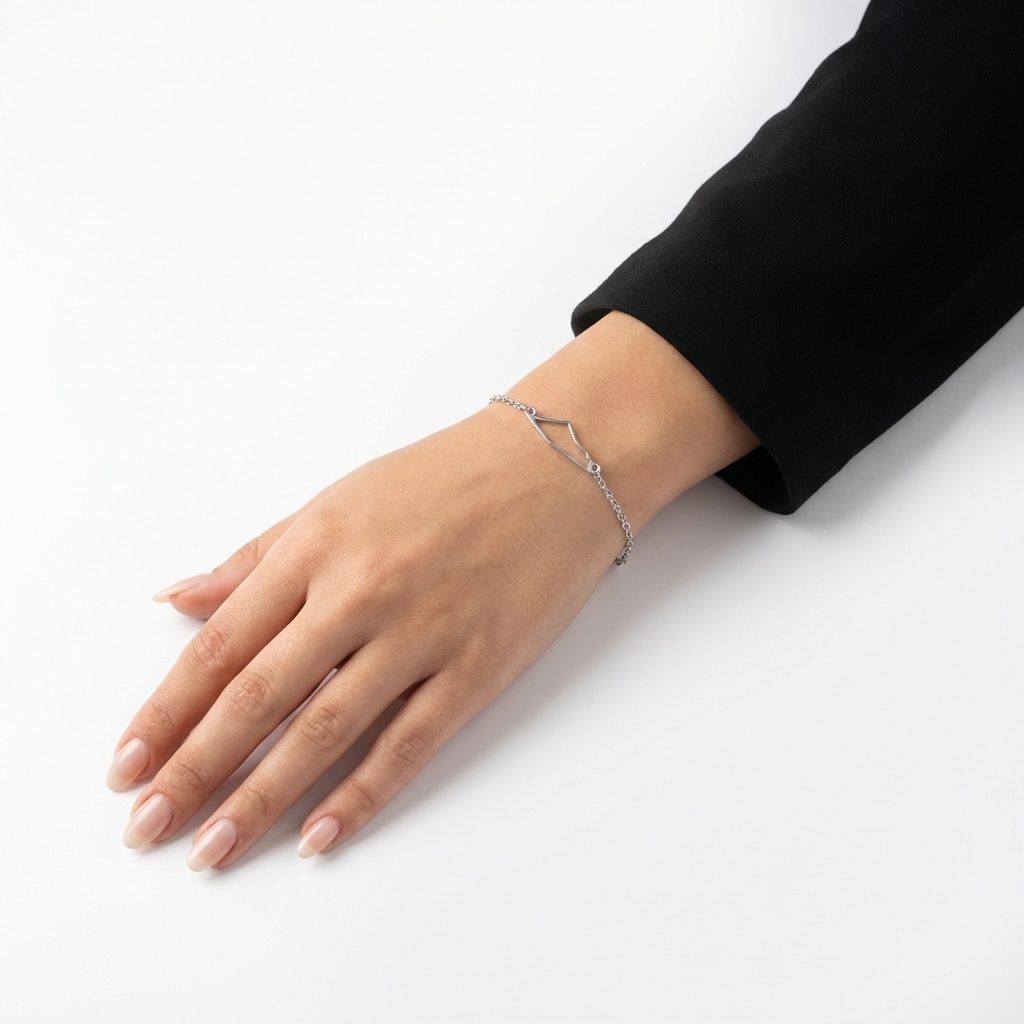 Palestine Map Bracelet | Outline Design – Sterling Silver & 18k Gold Plated - Palestine Jewelry