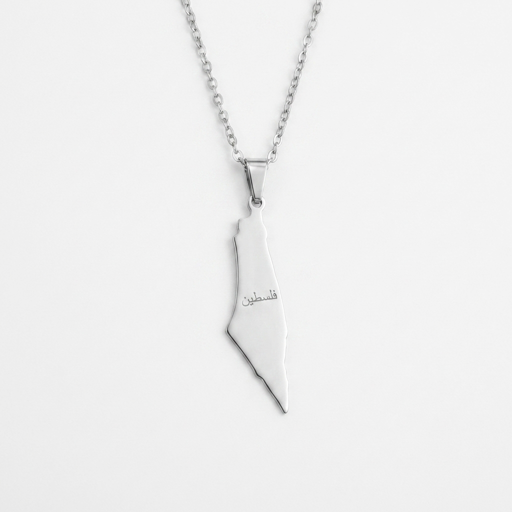 Falasteen Necklace – Engraved Map Pendant