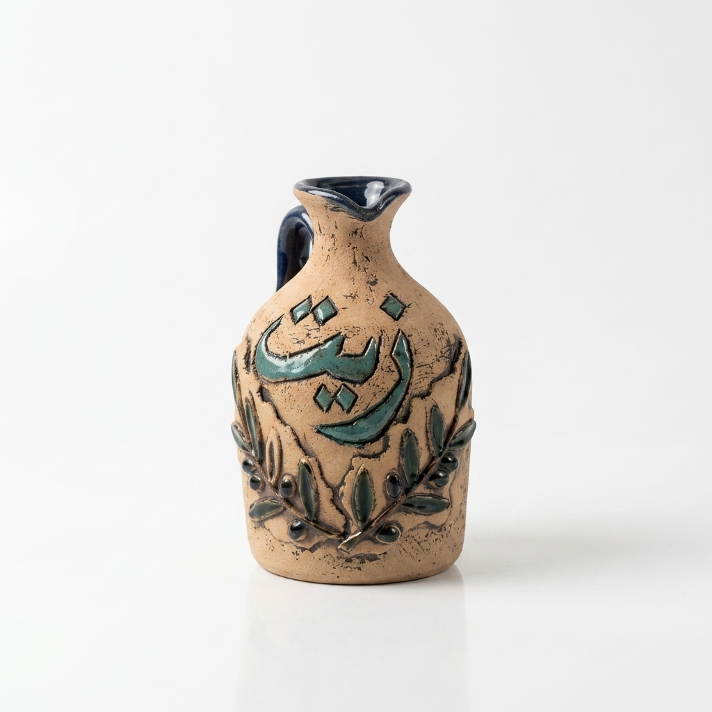 Pottery Olive Oil Jug