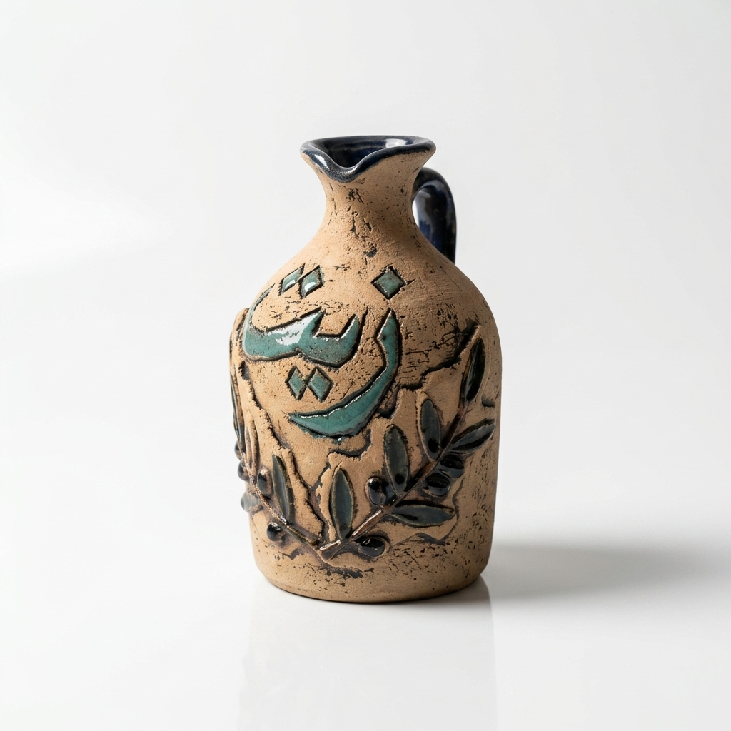 Pottery Olive Oil Jug