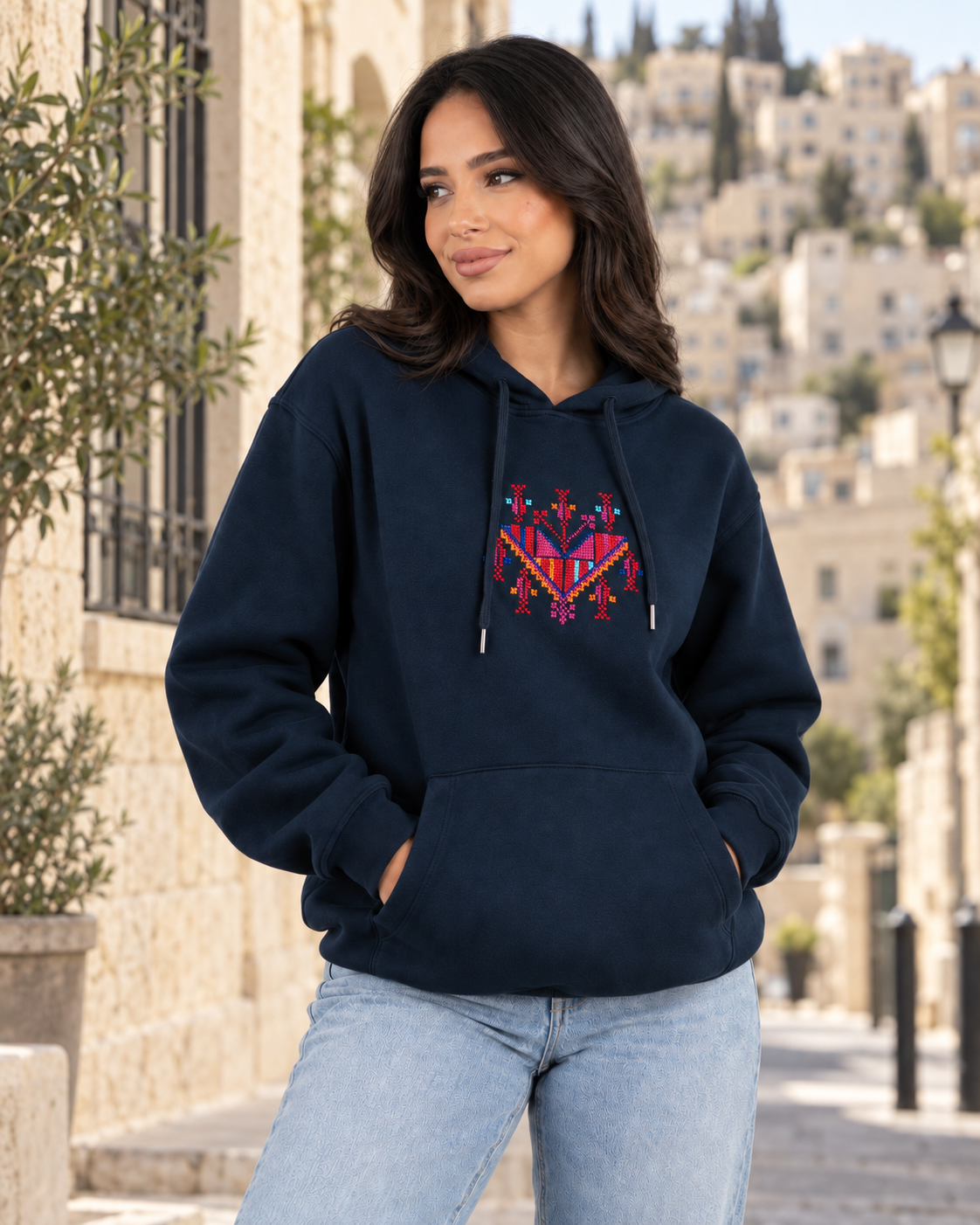 Qiladet Ghazzeh Hand-Stitched Hoodie