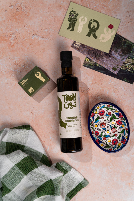 Gift Set - Rawa' "Serenity" | Olive Oil Soap, Ceramic Soap Dish, Olive Oil