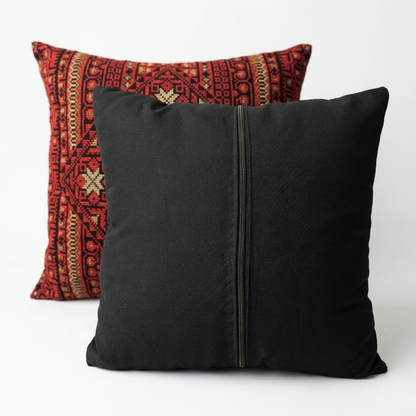 Crimson Heritage – Tatreez Embroidery | 16x16