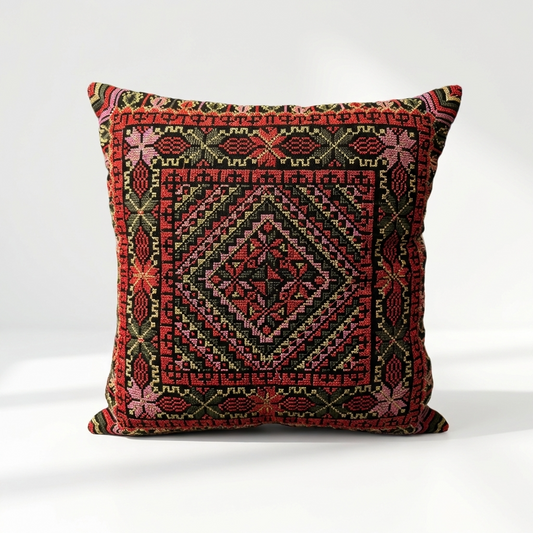 Ember Bloom – Tatreez Embroidery | 16x16
