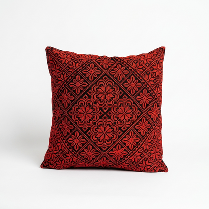 Red Tatreez Cushion Cover – Palestinian Textile