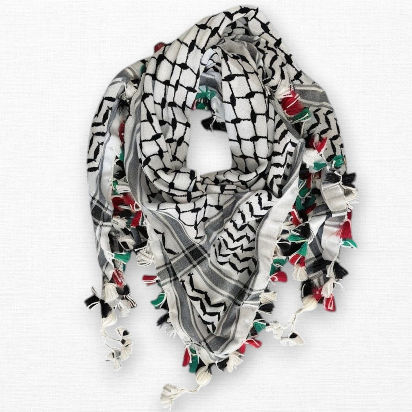 Royal Kufiya (Keffiyeh) | Flag Handmade Tassels