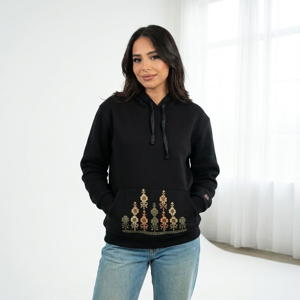 Rumi Hand-Stitched Hoodie