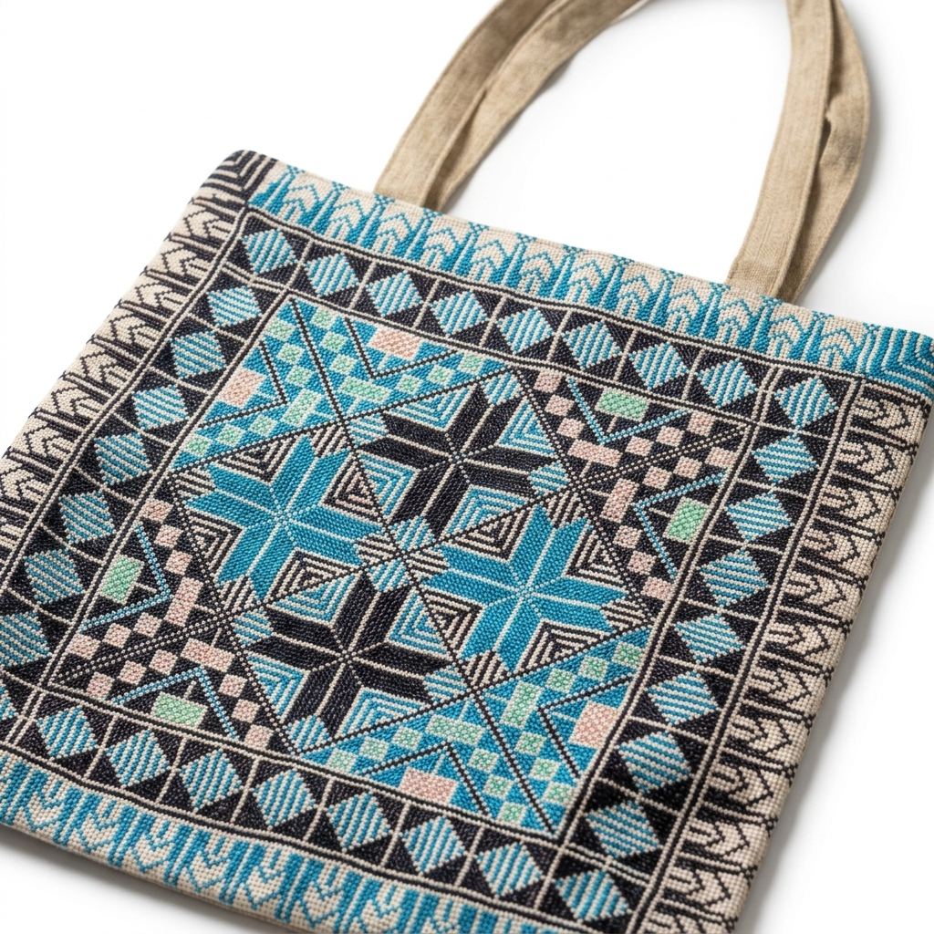 Sahat Al Nujoom Hand-Stitched Tote Bag
