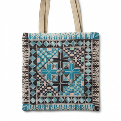 Sahat Al Nujoom Hand-Stitched Tote Bag