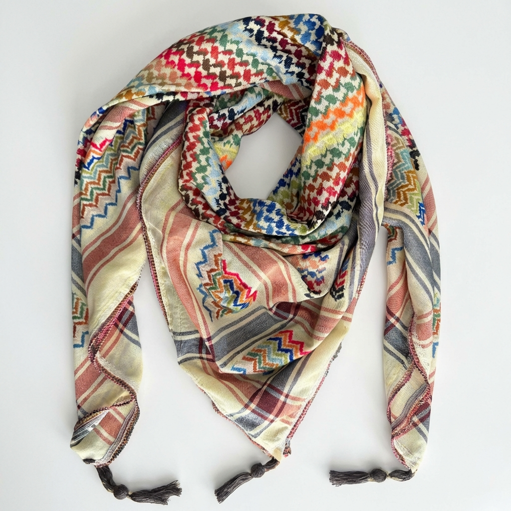 Mawasem Kufiya (Keffiyeh) | Sandy Yellow