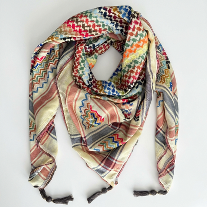 Mawasem Kufiya (Keffiyeh) | Sandy Yellow