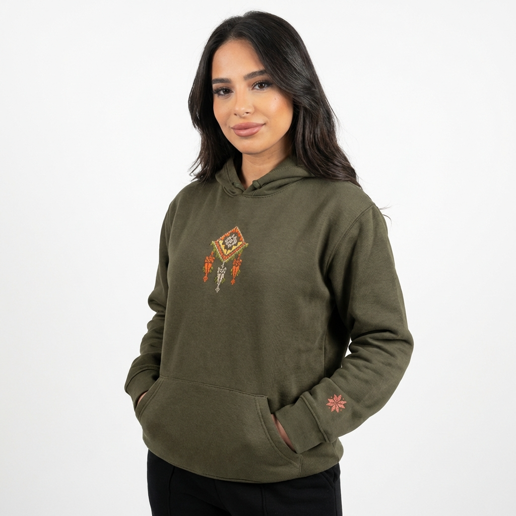 Saru Falastin Tatreez Hoodie - Handmade