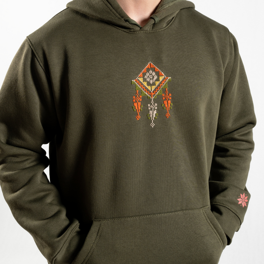 Saru Falastin Tatreez Hoodie - Handmade